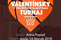Valentínsky Turnaj v trojkovom basketbale v Poprade